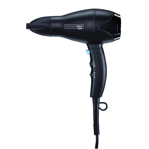 Secadora de Cabello Conair Plegable Iones Compacta Ligera Viaje Negro MODERNO