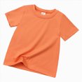 thumbnail image 2 of TOWED22 Toddler Little Boys Girls Dinosaur T-Shirt Kids Summer Short Sleeve Graphic Cotton Tee Top(Orange,18-24 M), 2 of 4