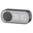thumbnail image 2 of Speaker Clock, Versatile Mirror Speaker Clock Compact Efficient Scheduling Lithium Battery  For Home Black, 2 of 8