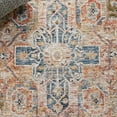 thumbnail image 6 of SAFAVIEH Silverado Sebastian Medallion Polyester Area Rug, Sage/Blue, 6'4" x 6'4" Round, 6 of 8