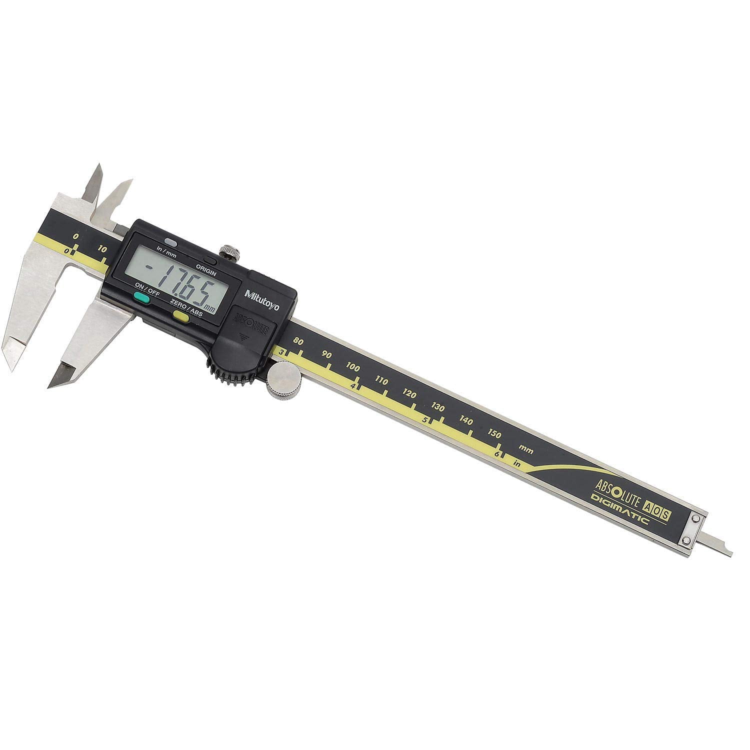 Mitutoyo Absolute Digimatic Calipers, Stainless Steel, SPC - 1 EA (504-500-171-30)