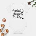 thumbnail image 4 of Aunties Shopping Buddy - Baby Clothes - Funny Newborn Bodysuit Outfits for Boys And Girls White-style-1 12months, 4 of 7