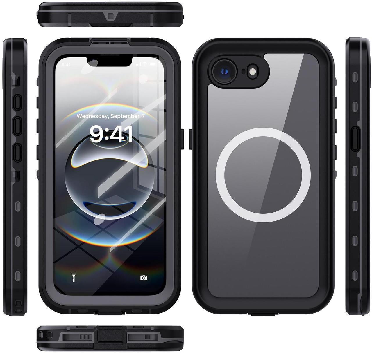 Waterproof Case for iPhone 16e, Shockproof Dustproof Built-in Screen Protector, Full Body Sealed Heavy Duty Protective Cover for iPhone 16e 6.1 Inches
