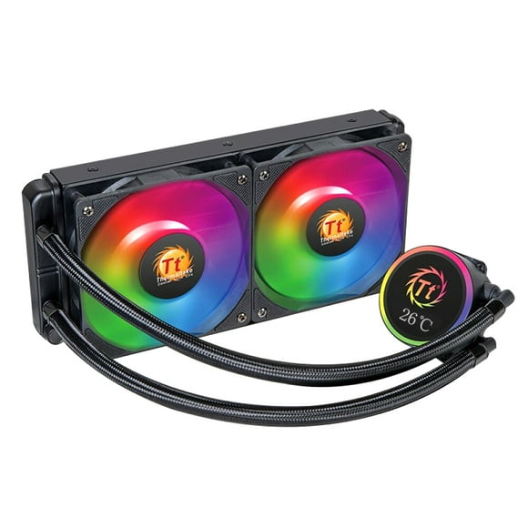 Thermaltake Thermaltake Dragon 240 ARGB CPU Liquid Cooler with Copper Base, Multi-Platform Support, and High-Efficiency Radiator for Enhanced Cooling Performance