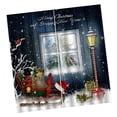 thumbnail image 2 of Cortinas de Ventana de Navidad 3D Cortina de Pared Decoración de Pared rmitorio en hogar 2 Paneles Adornos Sala de Ventana Macarena Cortinas navideñas 3D para ventanas, 2 of 8