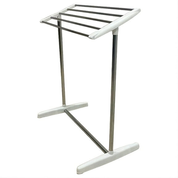 Stainless Steel Clothes Drying Rack - Freestanding, Space-Saving for Towels & Laundry - Indoor/Outdoor Use, Easy Setup