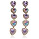 thumbnail image 4 of Sonducket 1 par de pendientes de estilo sencillo para mujer, pendientes de tuerca, joyería para oreja, tamaño 28, corazón Type2 NO2, 4 of 6