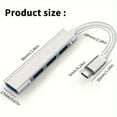 thumbnail image 5 of Boost Your Productivity with this 4-in-1 USB C Hub - Compatible with MacBook Mac Pro Mac Mini IMac Surface Pro XPS PC Flash Drive Mobile Hard Drive, 5 of 9