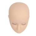 thumbnail image 2 of Lash Mannequin Head, 3 Layers Silicone Eyelash Mannequin Head with Eyelids, Eyelash Extension Makeup Practice Training Mannequin Doll Face Head for Lash Extension, 2 of 9
