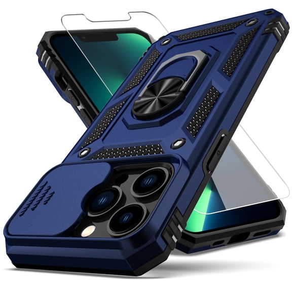 Funda para iPhone 13 Pro Max YZOK Militar Antigolpes Azul