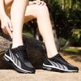 thumbnail image 5 of Women's Sneakers Breathable Mesh Running Shoes Fashion Lace Up Casual Sneakers Lightweight Comfortable Walking Athletic Shoes, 5 of 5