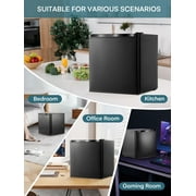 1.1 Cu Ft Mini Upright Freezer, Compact Countertop Freezer, 7-Level Thermostat, Quiet Operation, Reversible Door