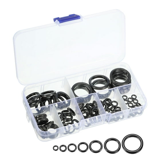 Uxcell 0.24-0.93in Ceramic Guides Ring Fishing Rod Eye Replacement Repair Kit Black 100 Pack