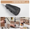 thumbnail image 2 of CASAINC Single Handle Kitchen Faucet with Pull Down Sprayer, Deck Mounted, Brushed Nickel, 2 of 4