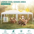 thumbnail image 4 of 10x20 Pop Up Canopy with 6 Sidewalls, Waterproof Canopy Outdoor Event Shelter UPF 50+ Gazebo Portable Tents for Parties Beach Camping Wedding Commercial, 4 of 5