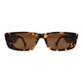 thumbnail image 1 of Womens Mod Narrow Squared Cat Eye Sunglasses Tortoise Brown, 1 of 4