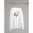 thumbnail image 3 of Future Is Bright Glitter Sweatshirt Women -Image by Shutterstock, Female Medium, 3 of 4
