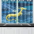 thumbnail image 2 of MKHERT Dragon Stars Blackout Window Curtain Kitchen Curtain 26x39 inch, 2 Panels, 2 of 3