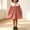 Red, variant on Girls Plaid Gingham Dress, Long Sleeve Peter Pan Collar A-Line Dress with Tie Bow and Puff Sleeves, 100% Cotton Casual Princess Dress