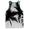 thumbnail image 2 of Black and White Palm Trees Adult Mesh Jersey White-Kelly LG, 2 of 2