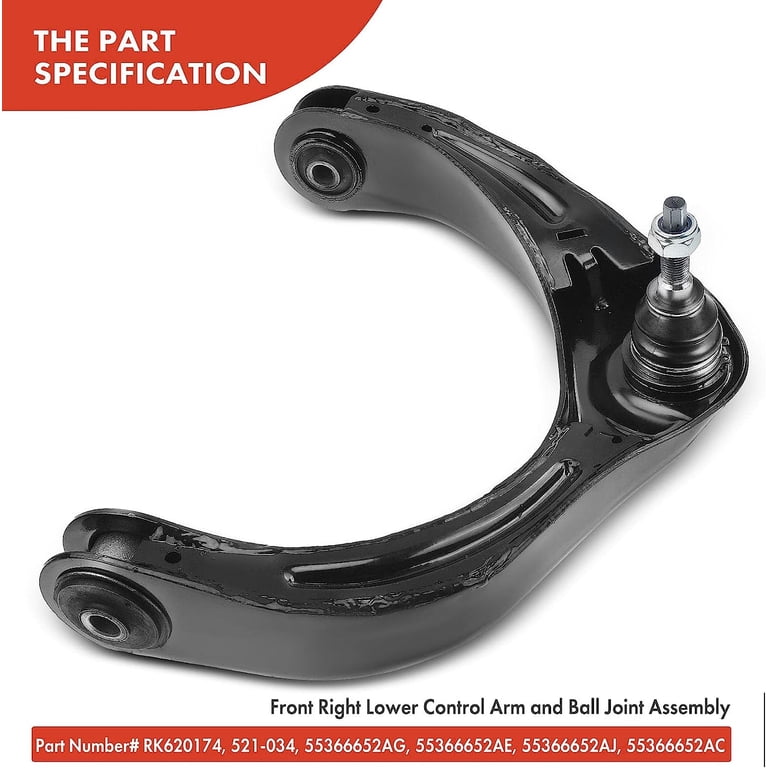 Front Lower Control Arm Kit For Dodge Ram 1500 - Left & Right With Ball Joints, Detroit Axle