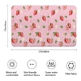 thumbnail image 3 of Strawberry Plants Fruit Flower Leaf Bathroom Rugs Mat,Non Slip Microfiber Bathroom Rug,Rubber Backing,Soft Bathroom Mats for Bathroom Floor,Tub and Shower,17x27in(43x68cm), 3 of 5