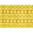 thumbnail image 1 of Ahgly Company Machine Washable Indoor Rectangle Abstract Yellow Contemporary Area Rugs, 5' x 7', 1 of 4