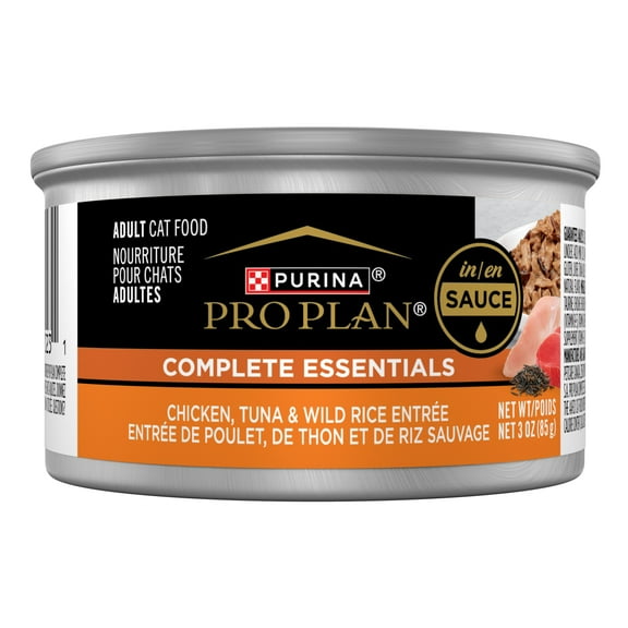 Purina Pro Plan, Chicken, Tuna & Wild Rice, Wet Cat food, 3 oz Cans, 24 Pack