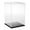 Black Base, variant on Plymor Clear Acrylic Display Case with No Base, 10" W x 10" D x 15" H
