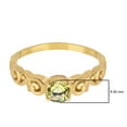 thumbnail image 3 of 925 Sterling Silver Gold Vermeil Lemon Quartz Cushion 6mm Women's Solstic Valentines Day Gifts Ring, 0.75 Ct, 3 of 4