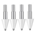 thumbnail image 1 of Pointe de Crayon de Remplacement Silicone Screentouch Stylet Pointes Silencieuses pour Apple Pencil 1/2 Résistant à l'Usure par Pointe Fine 4 Pcs Blanc, 1 of 6
