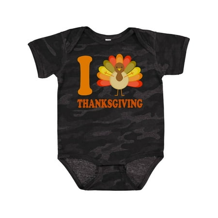 

Inktastic Turkey I Love Thanksgiving Gift Baby Boy or Baby Girl Bodysuit