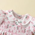thumbnail image 7 of Kiijoy Toddler Girls Short Puff Sleeve Floral Dress Summer Casual Party Princess Dress, 7 of 7
