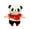 Panda in red and bla_11CM, variant on Snugglys Panda Bear Plushes Pillow Cushions, Realistic Stuffed Animals Throw Pillow for Bed, Sofa, or Desk Decoration