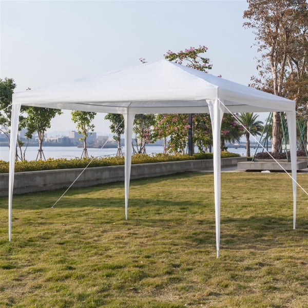 Alvantor 10x10ft White Instant Pop Up Canopy Tent,Slant Leg Portable Outdoor Shelter with Carry Bag,4 Sides