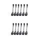 thumbnail image 1 of Ounissouiy Cucharadita de acero inoxidable de 6 uds., tenedor, forma de concha, juego de cubiertos de viaje, vajilla de cocina, cuchara para Type2 NO2, 1 of 6