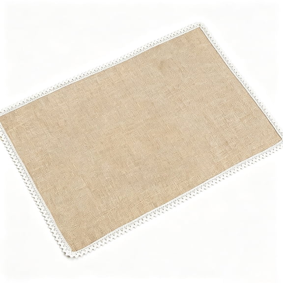 Leodye 1PCS Placemat Heat Insulation Table Pad Reusable Decorative Mat for Home Restaurant Banquet Dining Table Setting -17.72 × 11.81 in