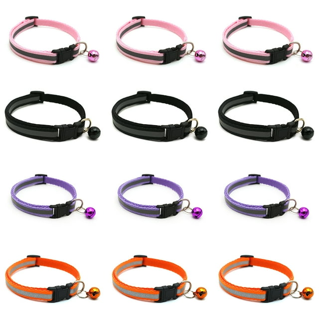 Puppy Collars for Litter Puppy ID Collars Whelping Puppy Collars Safety Buckle Soft Nylon