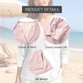 thumbnail image 7 of Endives Womens 3/4 Sleeve Shirt V Neck Eyelet Shirts Casual Vacation Blouses Womens Tops Summer Clothing S-5XL Pink, 7 of 7
