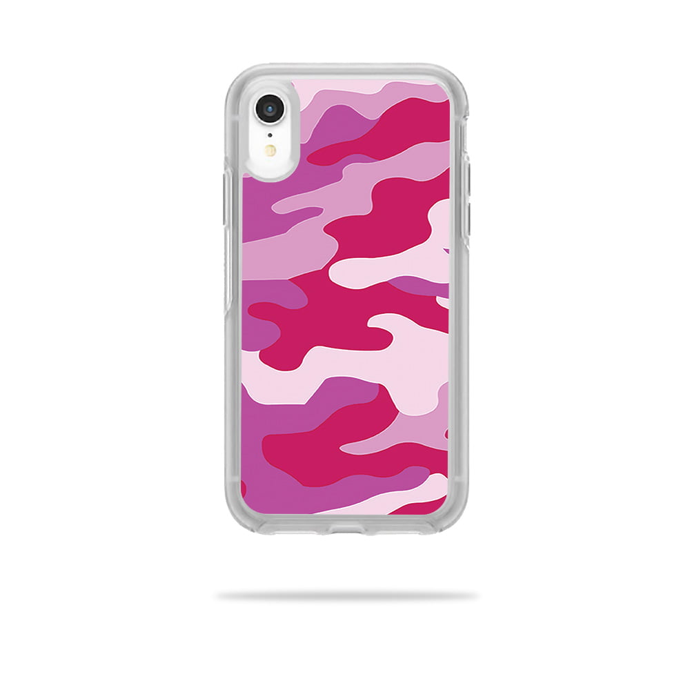 Skin for OtterBox Symmetry iPhone XR Case Pink Camo