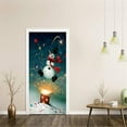 thumbnail image 3 of Vaidha Door Sticker Christmas Snowman 3D Sticker Door Sticker Removable, 3 of 5