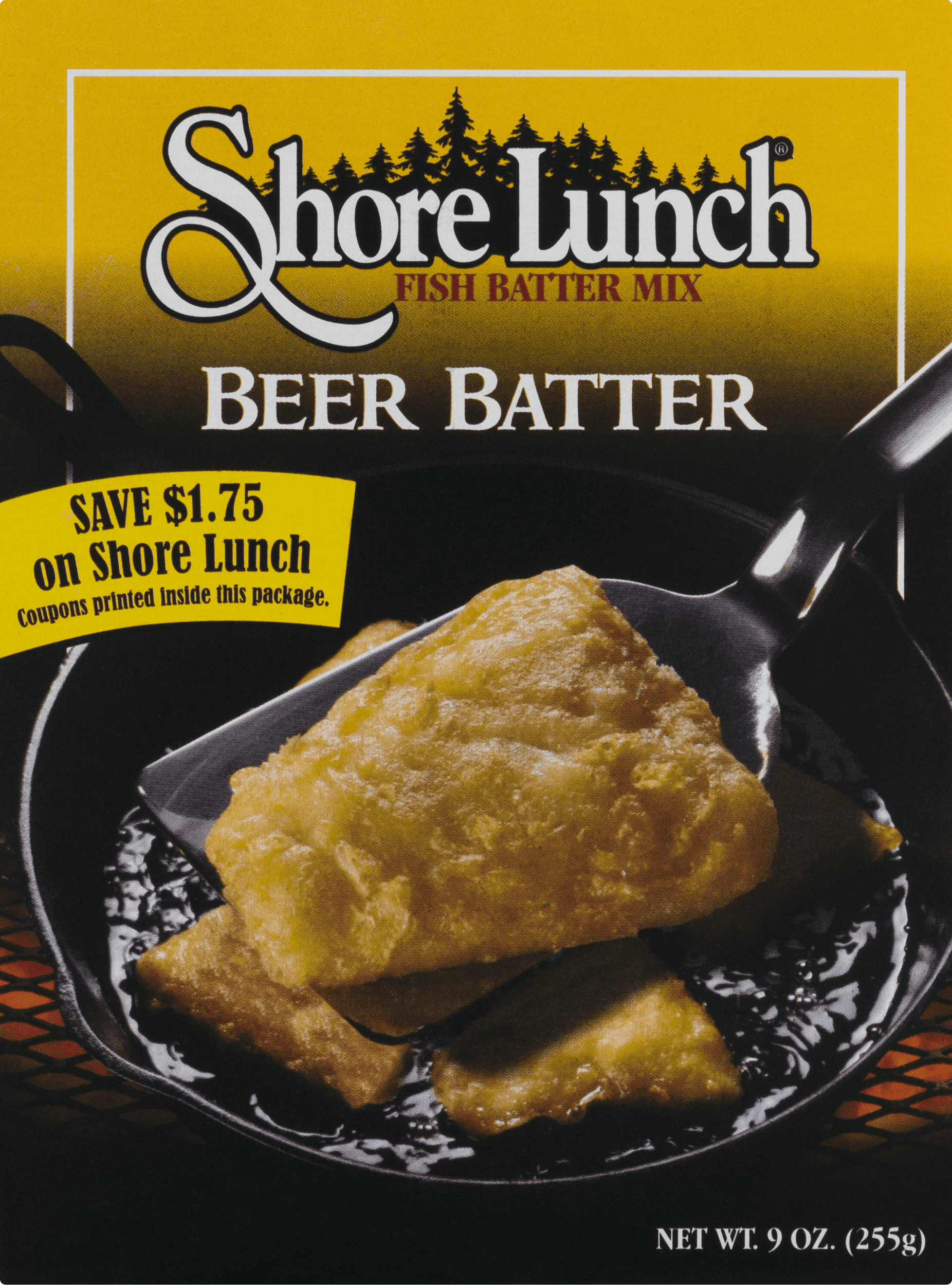 Shore Lunch Beer Batter Batter Mix, 9 oz, for Crispy Fried Fish, Chicken, and Vegetables