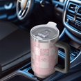 thumbnail image 6 of 40oz Pioneer Flower Floral Print Pattern Insulated Tumbler with Handle, BPA-Free Leak Proof Lid and Straws, Double Wall Vacuum, Hot 12h/Cold 34h, 6 of 6