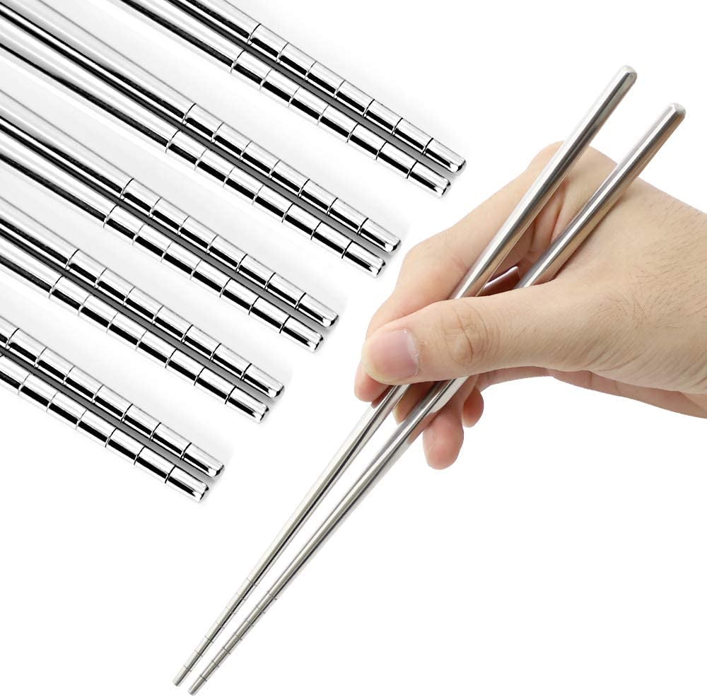 Chopsticks Stainless Steel Metal Chopsticks Korea Style with Wrapping Paper 