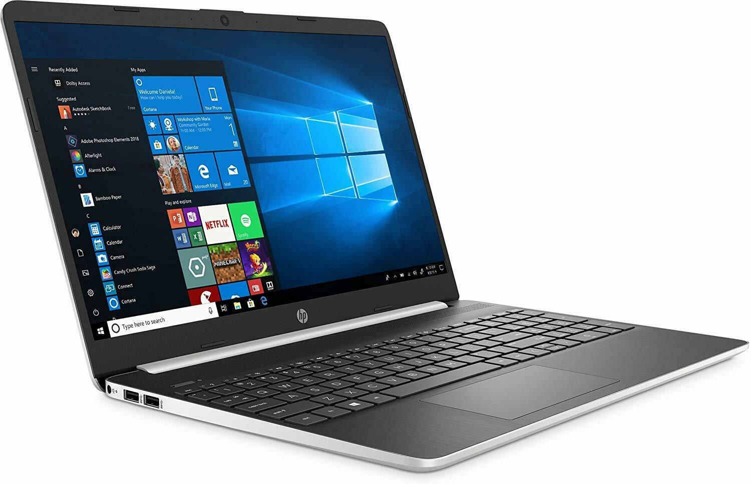 HP 15-DY1731MS Laptop, 15.6" HD (1366 x 768), Intel Core 10th Gen i3-1005G1, 8 GB RAM, 128 GB SSD, Windows 10 - image 2 of 5
