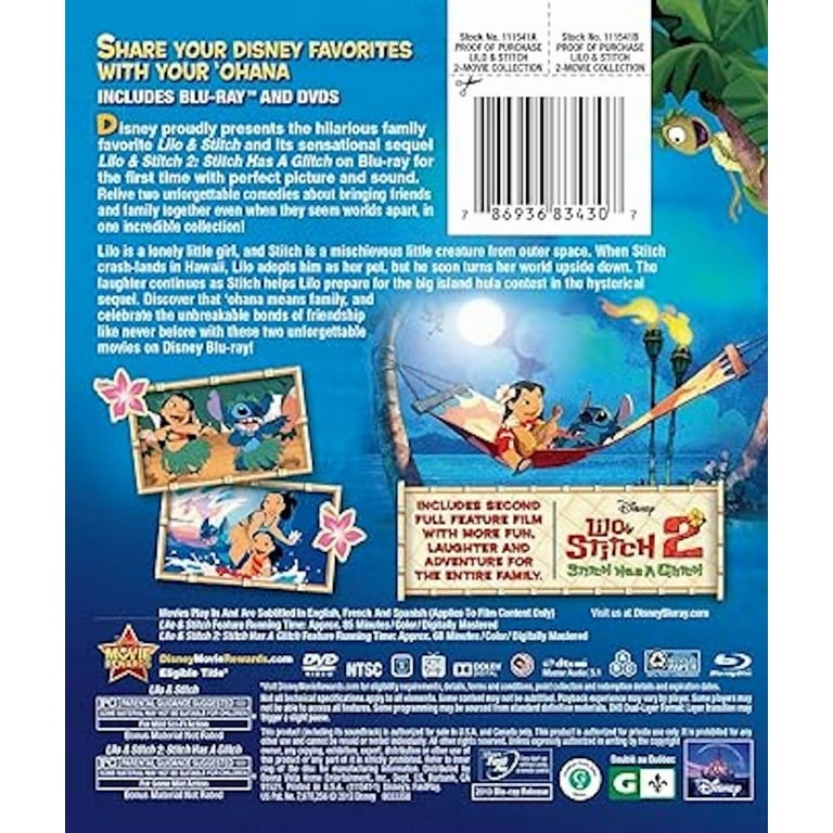 DVD - Lilo & Stitch - 2 Movie Collection (Blu-ray/DVD Combo