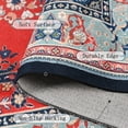 thumbnail image 5 of TWINNIS Area Rug Flowers Boho Design Rug for Living Room,Bedroom,6'x9',Red Blue, 5 of 7
