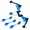 Blue, variant on Red Light Up Archery Bow Set With Whistle Arrows For Outdoor Play Ages 14+