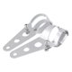 thumbnail image 2 of 1 Pair Iron Motorcycle Headlight Bracket Universal Mounting Bracket (Silver), 2 of 3