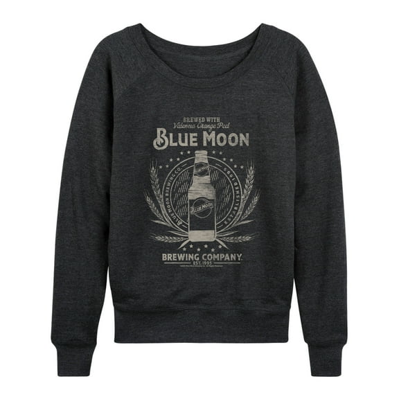 Blue Moon - Artfully Crafted - Women's French Terry Long Sleeve Pullover